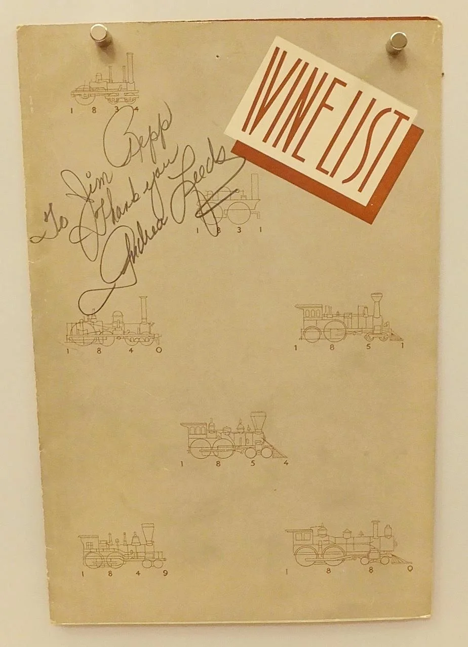 Andrea Leeds — ANDREA LEEDS Actress SIGNED MENU 1939,20th CENTURY Ltd TRAIN Wine Beverage RR,NY, изображение 2