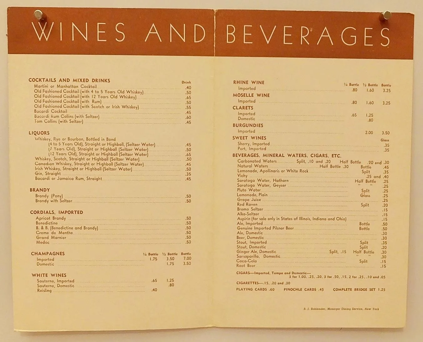 Andrea Leeds — ANDREA LEEDS Actress SIGNED MENU 1939,20th CENTURY Ltd TRAIN Wine Beverage RR,NY, изображение 4