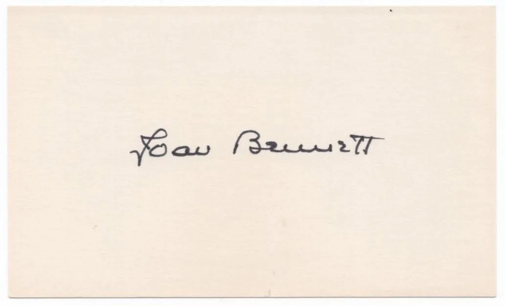 Joan Bennett — JOAN BENNETT SIGNED CARD (d) Actress DARK SHADOWS 60s TV Little Women DAN CURTIS, изображение 2
