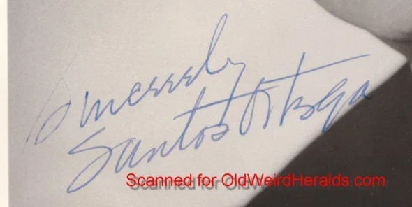 Santos Ortega — SANTOS ORTEGA SIGNED PHOTO Radio,TV Charlie Chan SUPERMAN Perry Mason SHADOW Vtg, изображение 2