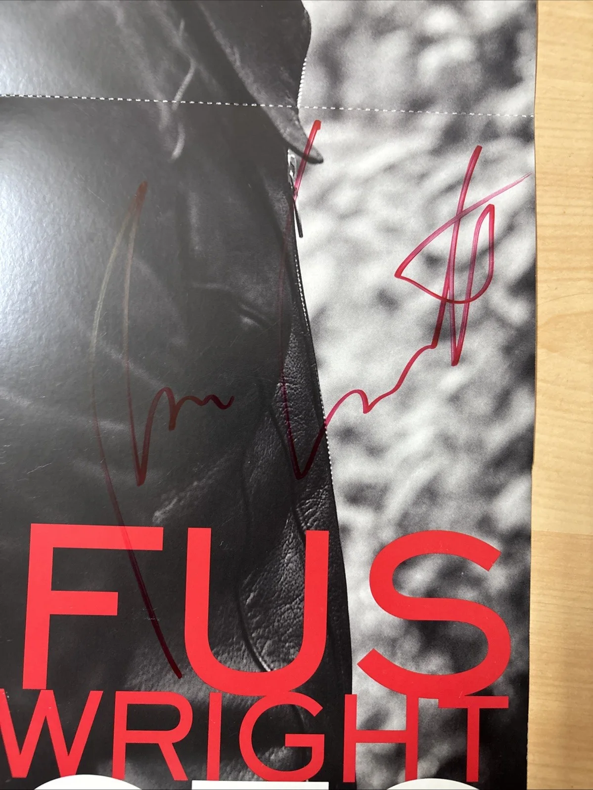 Rufus Wainwright Poses Promo Poster SIGNED 2001 SKG Music Foldout 24x12, image 3