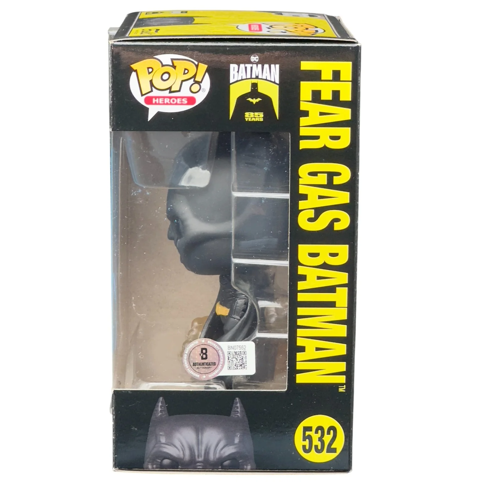 Christian Bale — Christian Bale Signed Fear Gas Batman Funko Pop 532 Autograph Beckett Authentic, изображение 2