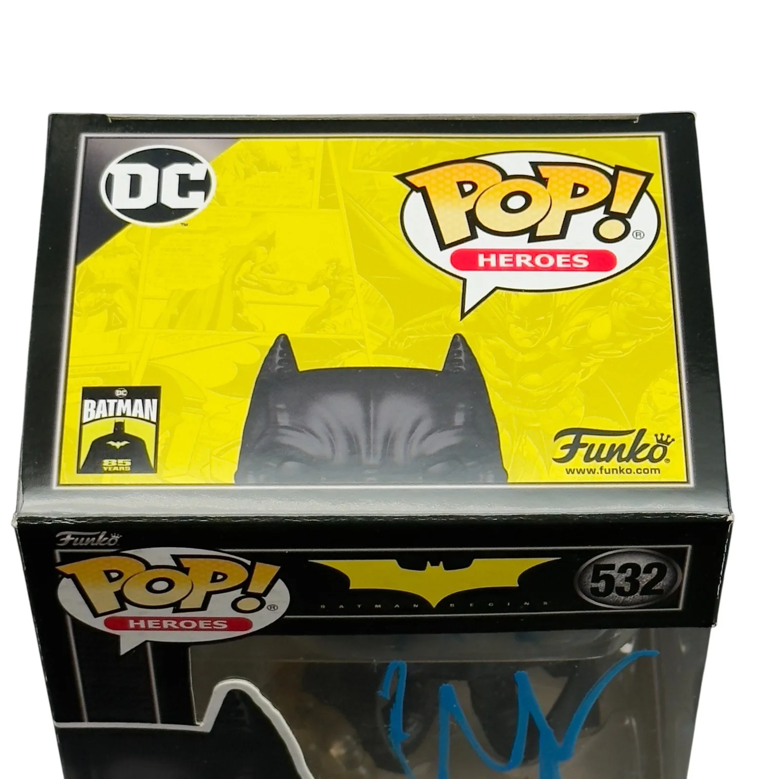 Christian Bale — Christian Bale Signed Fear Gas Batman Funko Pop 532 Autograph Beckett Authentic, изображение 5