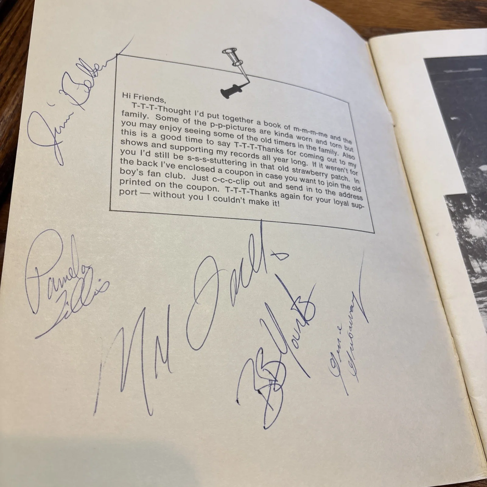 Vtg The Mel Tillis Story PB Booklet - Signed by Mel & Pam Tillis Country Music, изображение 2