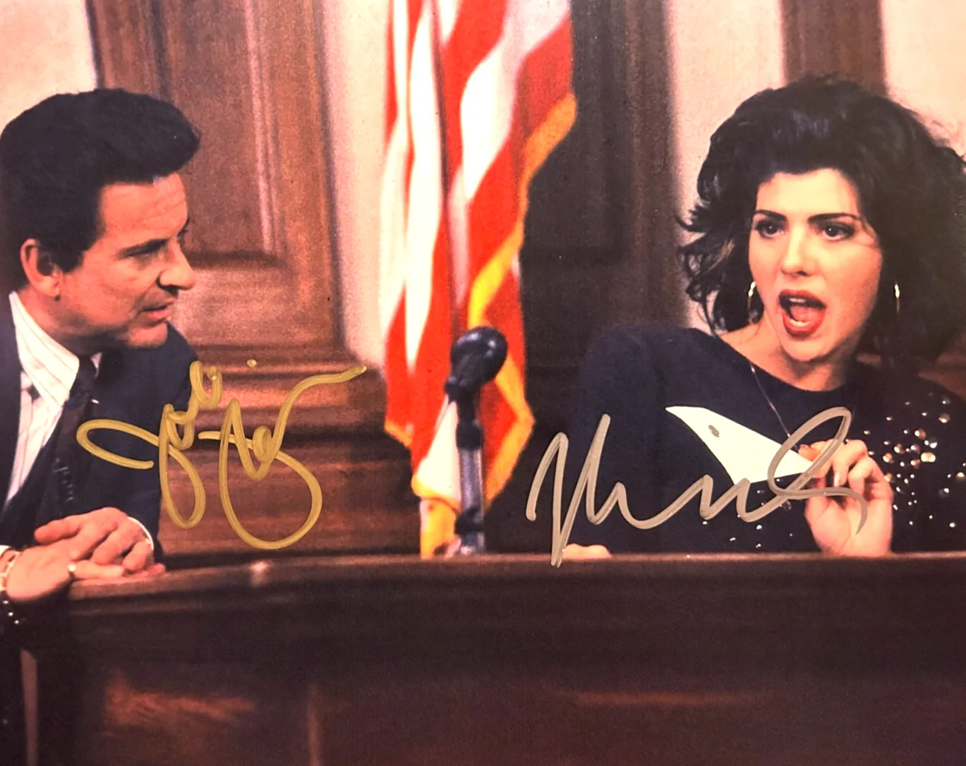 Joe Pesci, Marisa Tomei — Joe Pesci & Marisa Tomei Signed 8x10" Authentic Original Autographs w/COA