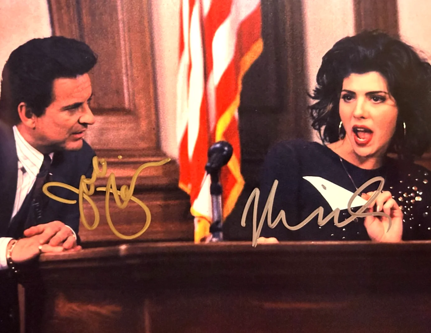 Joe Pesci, Marisa Tomei — Joe Pesci & Marisa Tomei Signed 8x10" Authentic Original Autographs w/COA, изображение 3