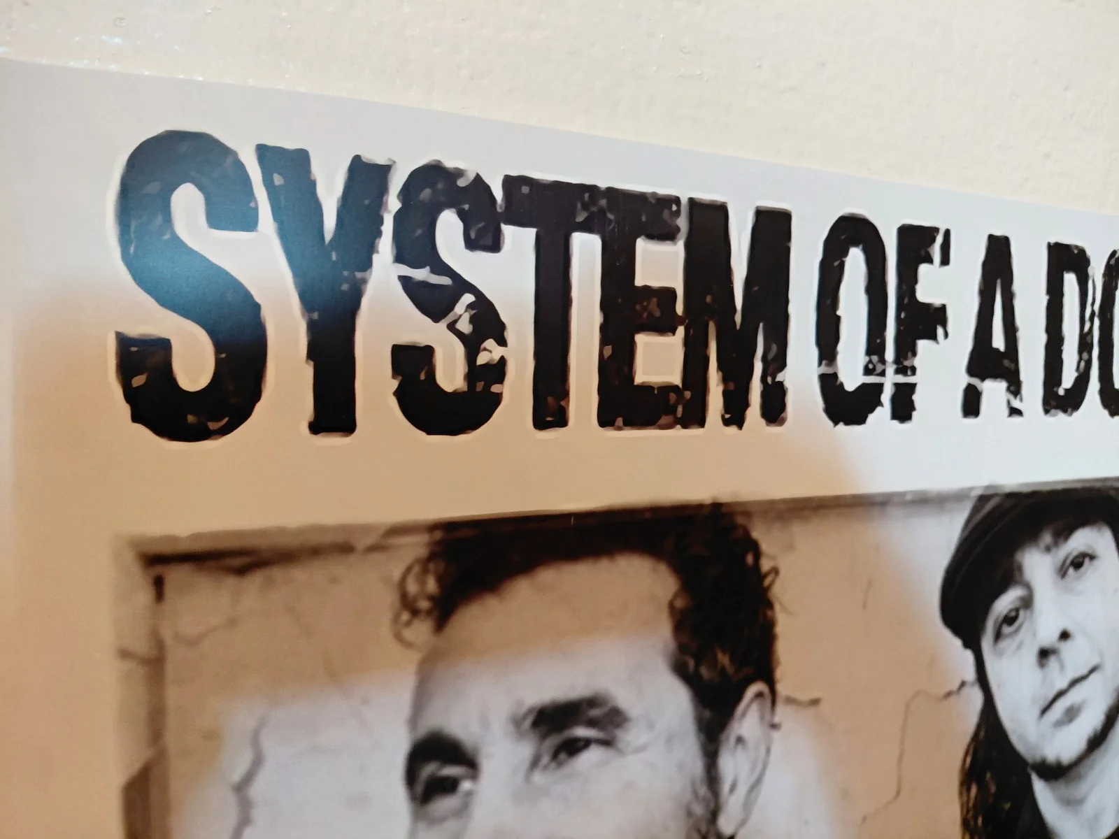 Autographed System of a Down Poster Black and white, image 2