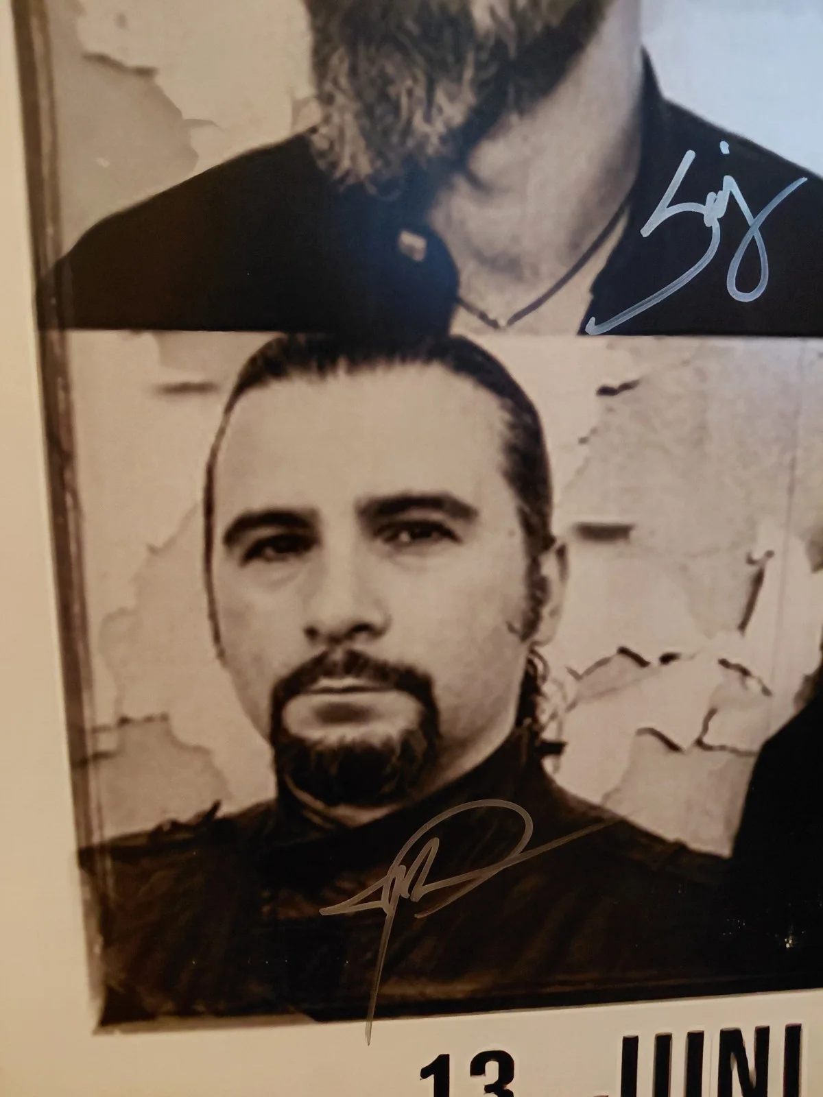Autographed System of a Down Poster Black and white, image 5