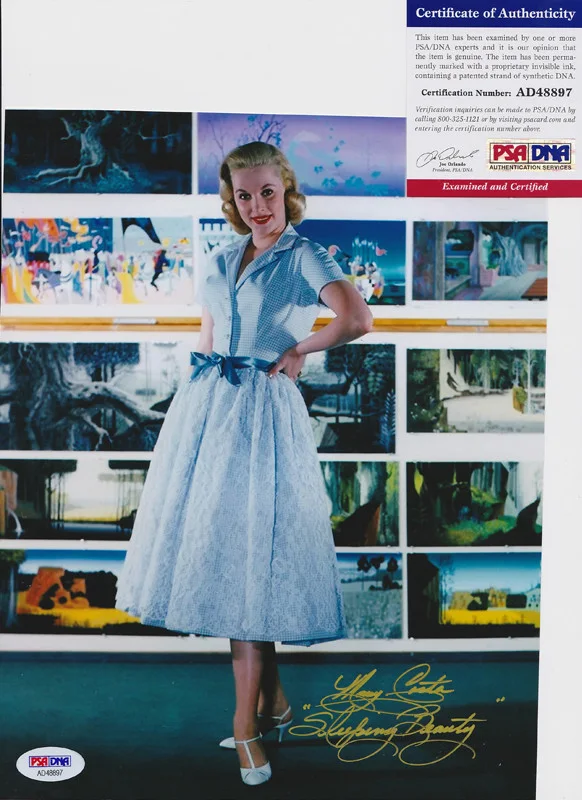Mary Costa — Mary Costa Aurora Sleeping Beauty Signed Autograph 8x10 Photo PSA/DNA COA #9