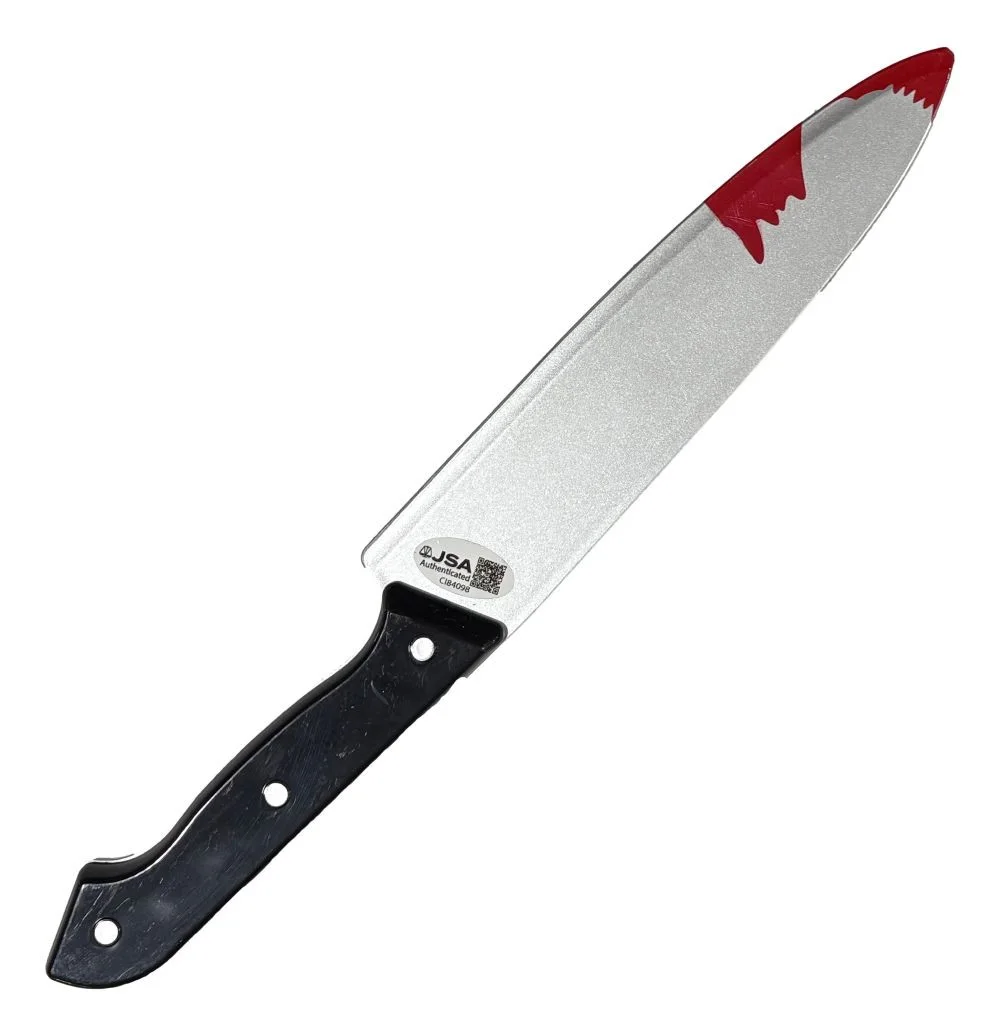 Nick Castle — Nick Castle Signed Halloween Michael Myers 12" Toy Bloody Knife The Shape JSA, image 2