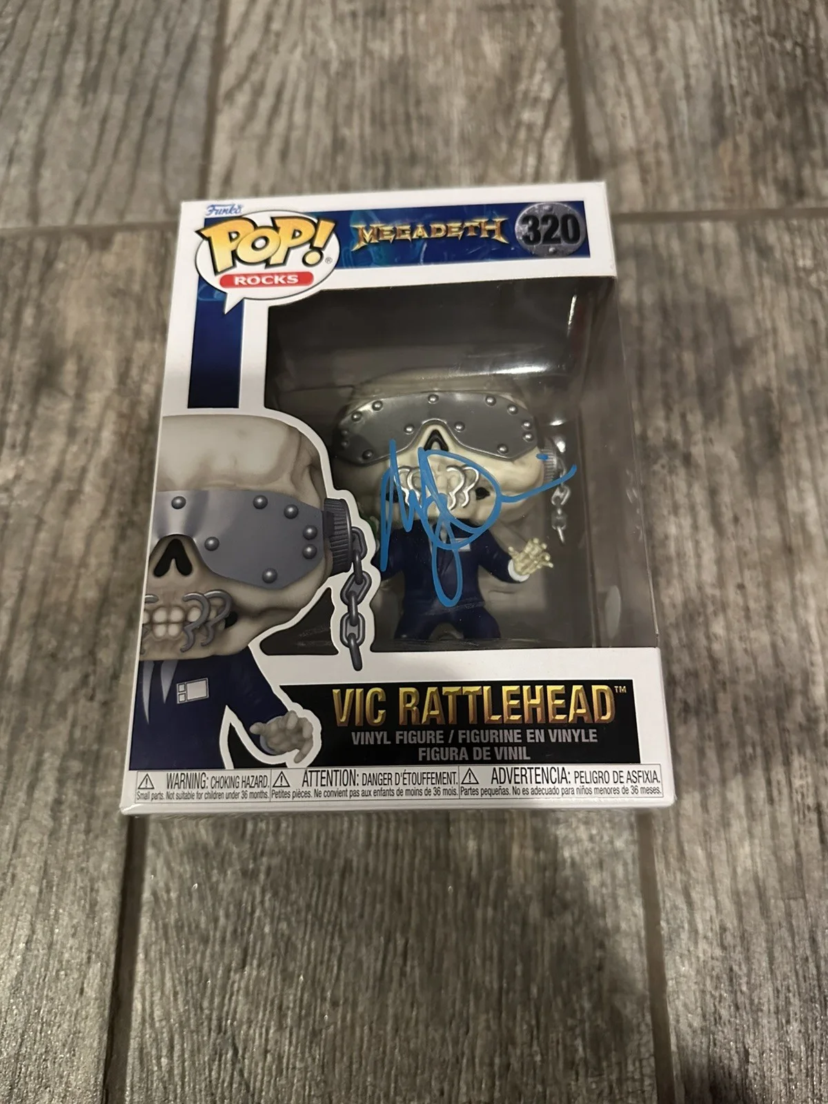 MARTY FRIEDMAN SIGNED MEGADETH VIC RATTLEHEAD FUNKO POP JSA COA AUTOGRAPHED, image 2
