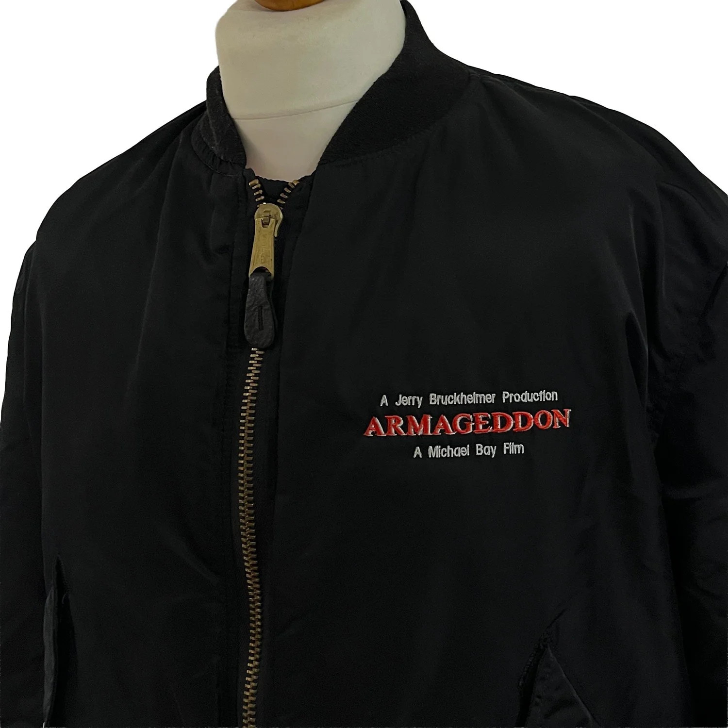 ARMAGEDDON 1998 Movie Bomber Jacket XXL Film Promotional Alpha Industries 90s, изображение 2