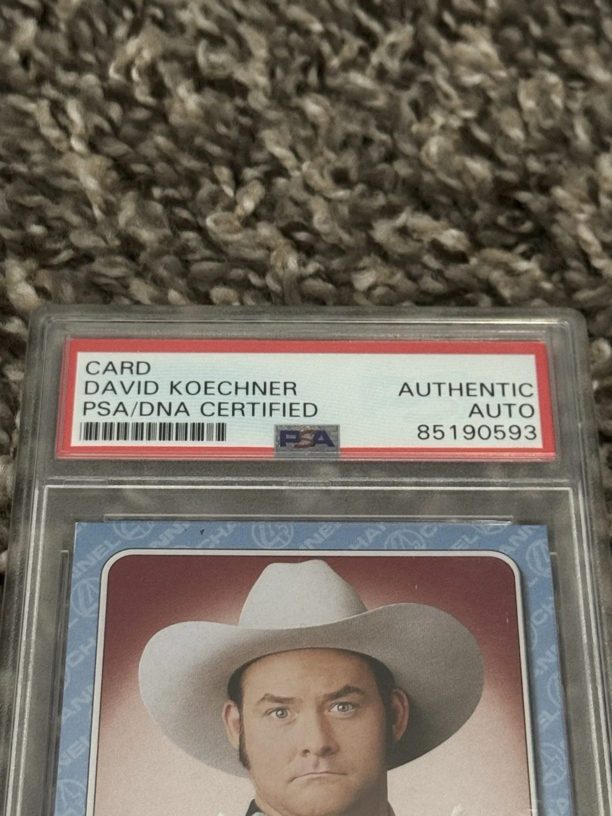 2004 Dreamworks Anchorman David Koechner Champ Kind Autographed Card PSA Whammy, image 3