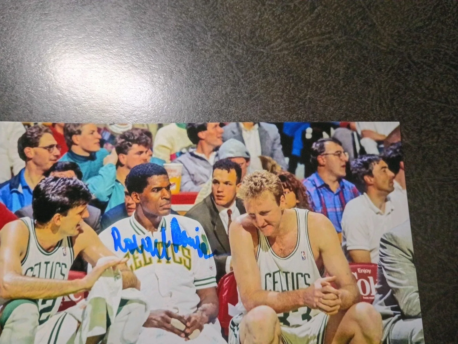 ROBERT PARISH — ROBERT PARISH Hand Signed Autograph 4X6 Photo LARRY BIRD -- NBA BOSTON CELTICS, изображение 2