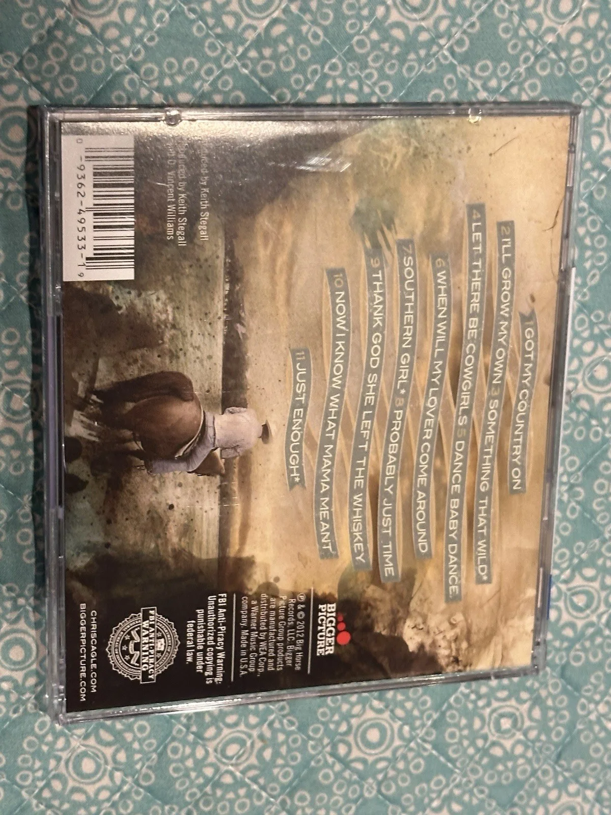Chris Cagle Autographed Back In The Saddle CD Signed RARE, image 3