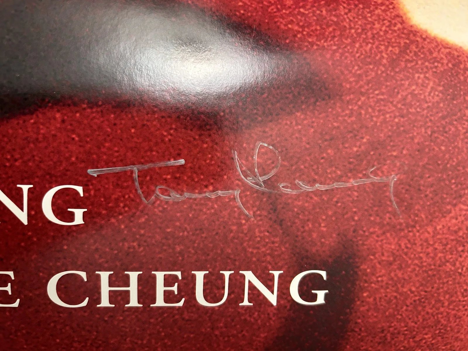 Tony Leung — IN THE MOOD FOR LOVE Poster SIGNED by TONY LEUNG, 27x40 Original 1-Sheet D/S, изображение 2