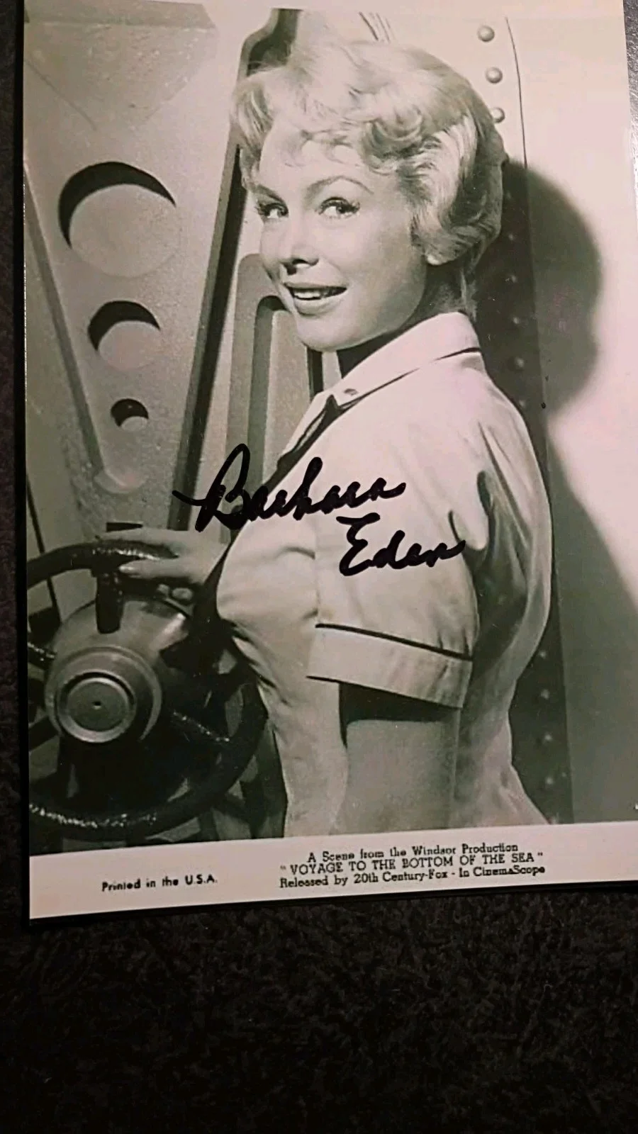 BARBARA EDEN As JEANNIE — BARBARA EDEN Hand Signed Autograph 4X6 Photo - VOYAGE TO THE BOTTOM OF THE SEA