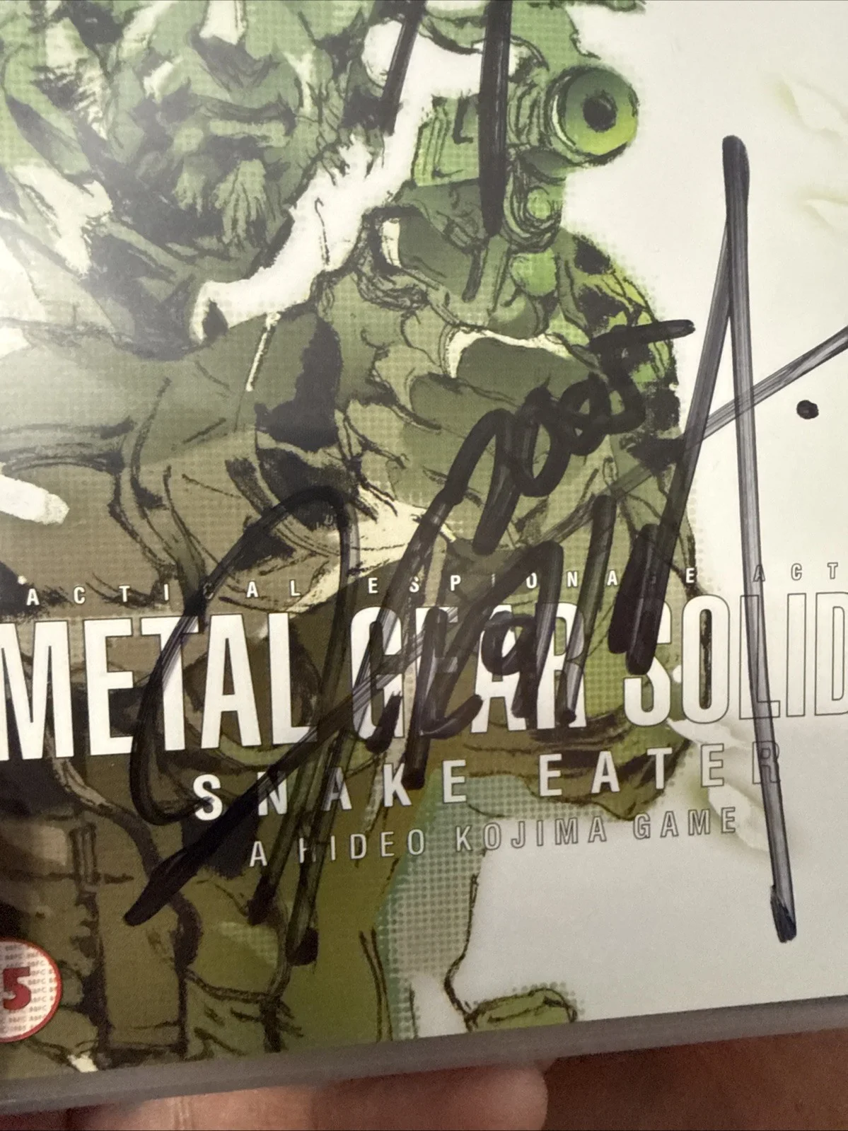 Hideo Kojima, Yoji Shinkawa — Rare Metal Gear Solid 3 Playstation 2 - PS2 Hand Signed Autographed, image 4