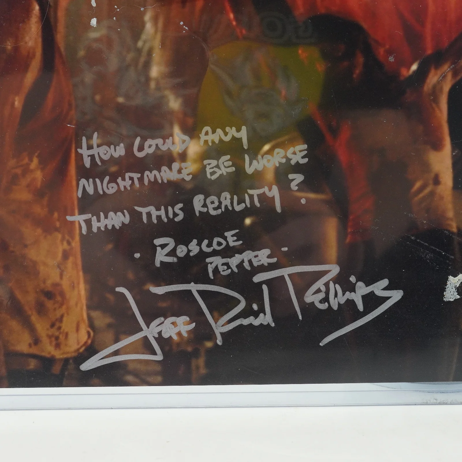 Jeff Daniel Phillips — Jeff Daniel Phillips autographed signed 11x14 photo 31 Roscoe Pepper Beckett COA, изображение 2