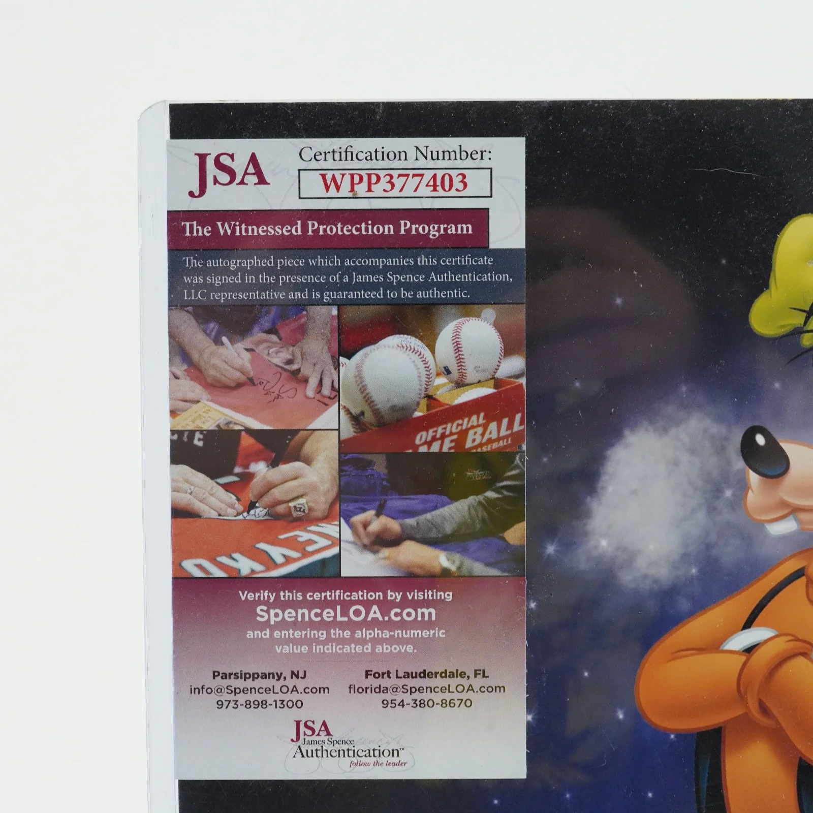 BILL FARMER — Bill Farmer Autograph Photo Goofy Disney Signed 11x14 photo Pristine COA jsa, image 2