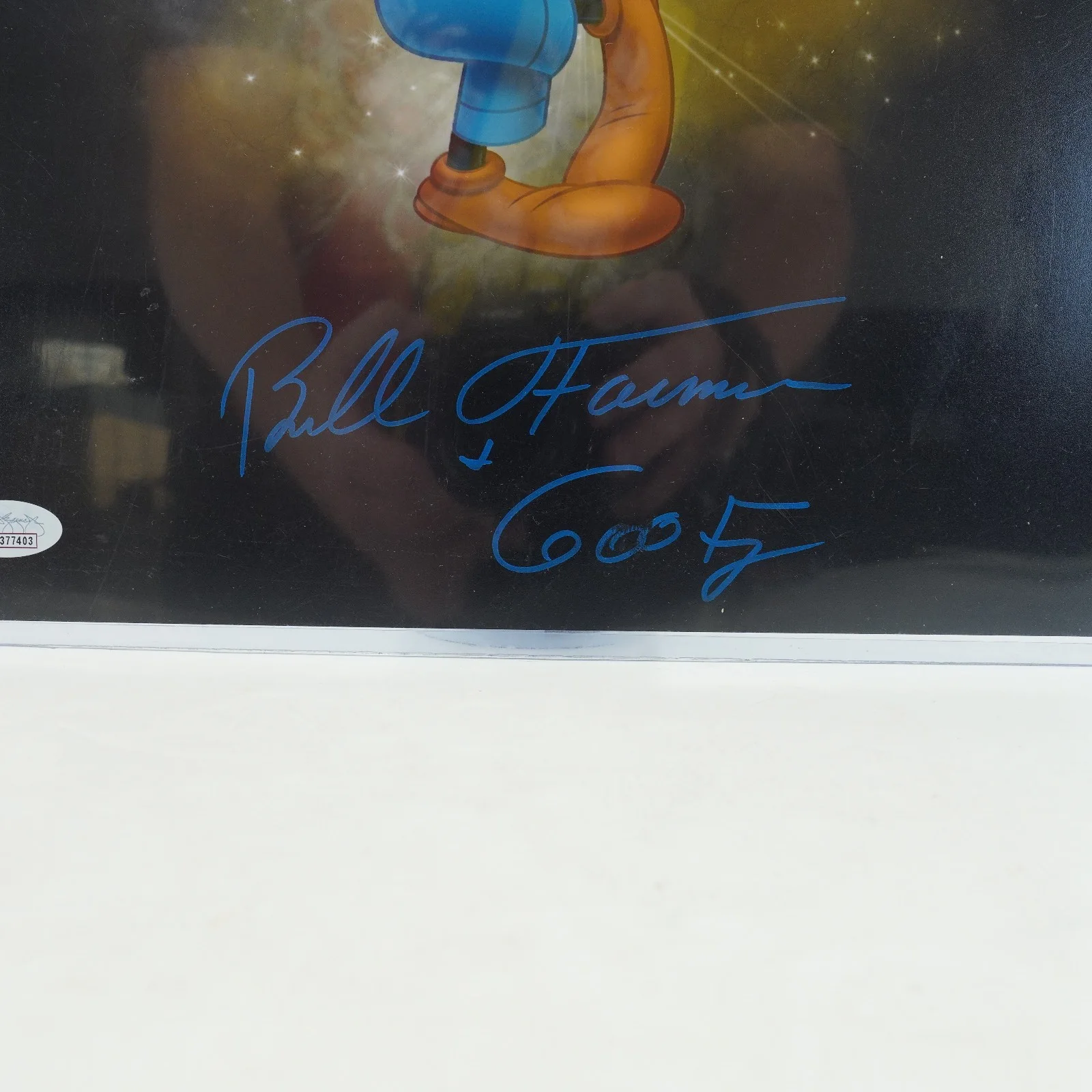 BILL FARMER — Bill Farmer Autograph Photo Goofy Disney Signed 11x14 photo Pristine COA jsa, image 4