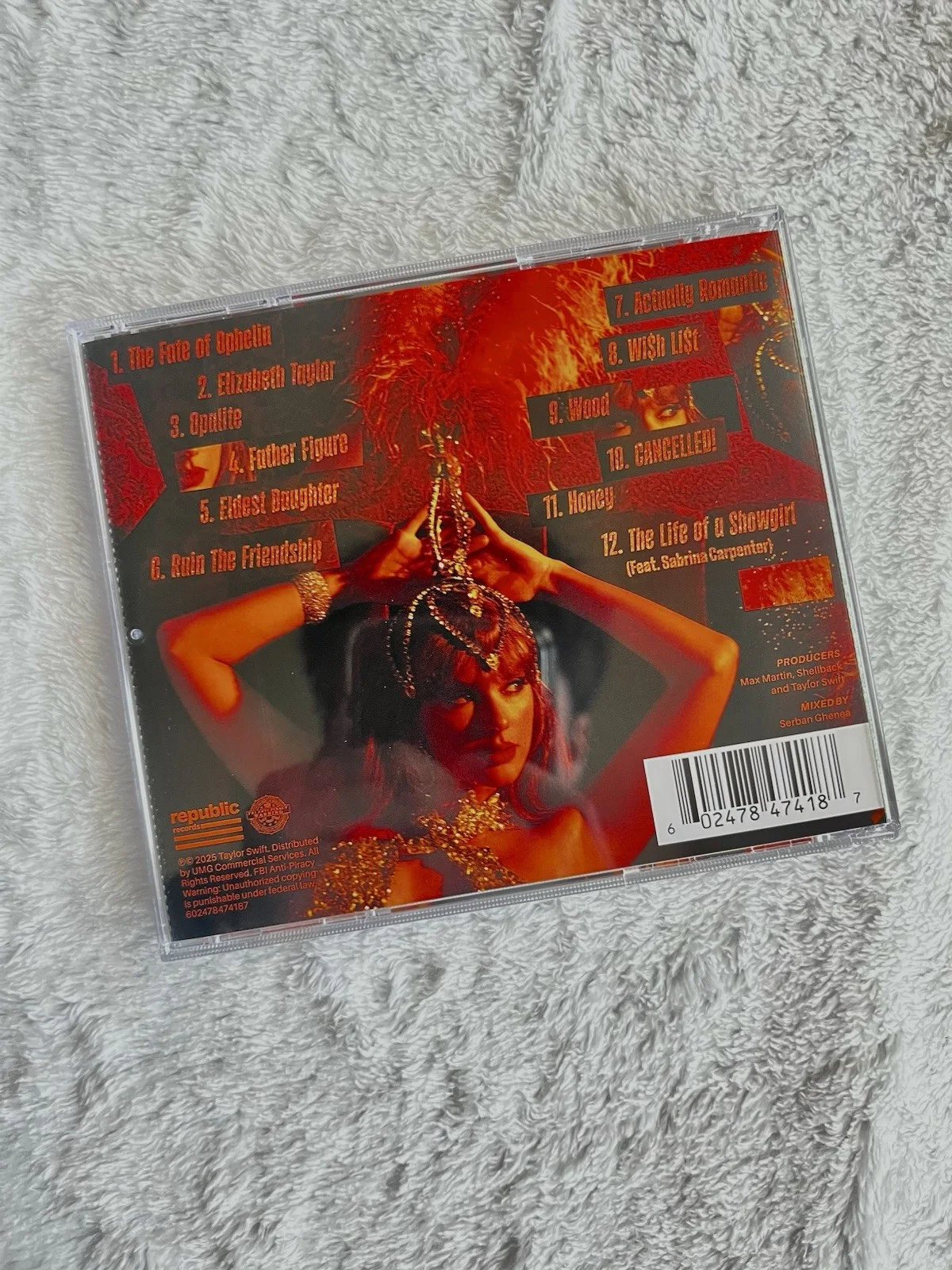 RARE TINY HEART Taylor Swift The Life of a Showgirl CD w/ Signed Insert Photo 3, изображение 4