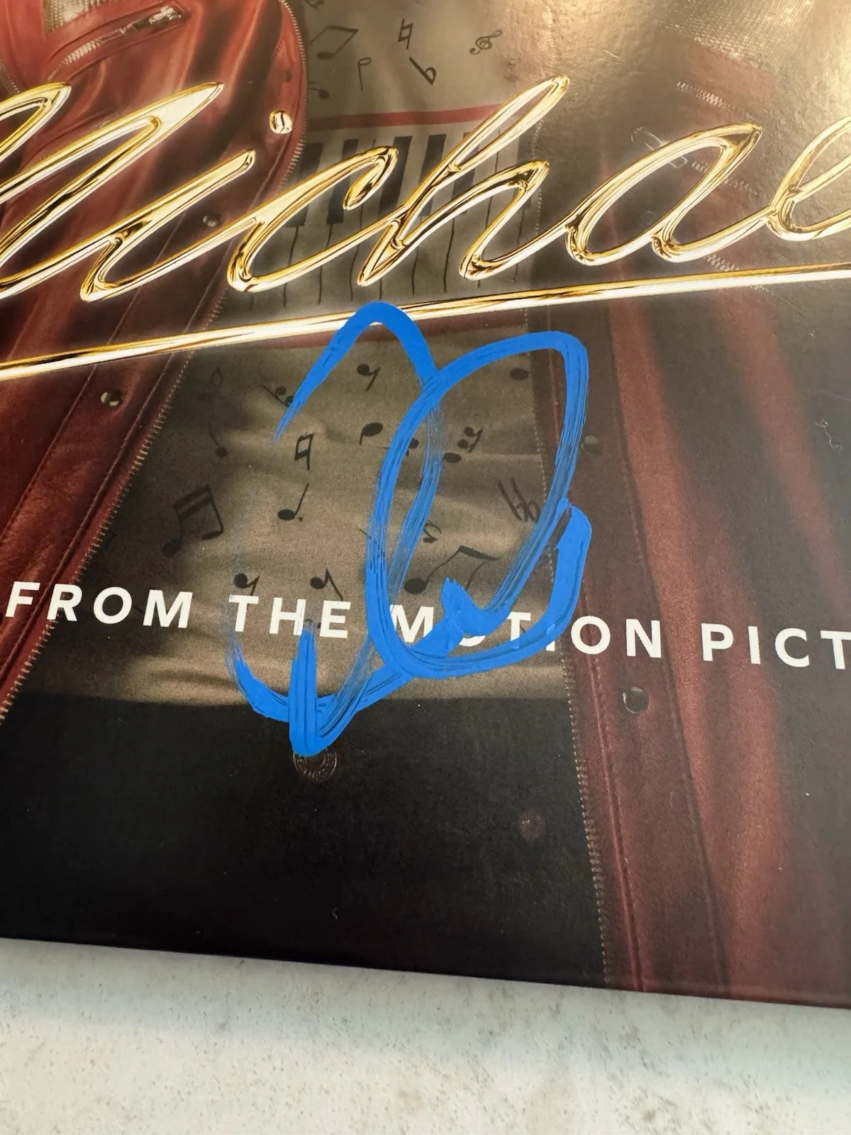 Jaafar Jackson Signed Autographed Michael Movie Vinyl LP Album Soundtrack PROOF, изображение 2