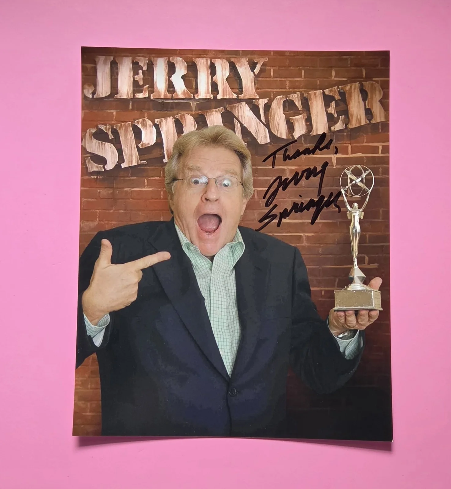 jerry springer — JERRY SPRINGER AUTOGRAPHED ☆ SIGNED 8X10 PHOTO The Jerry Springer Show 🔥🔥🔥