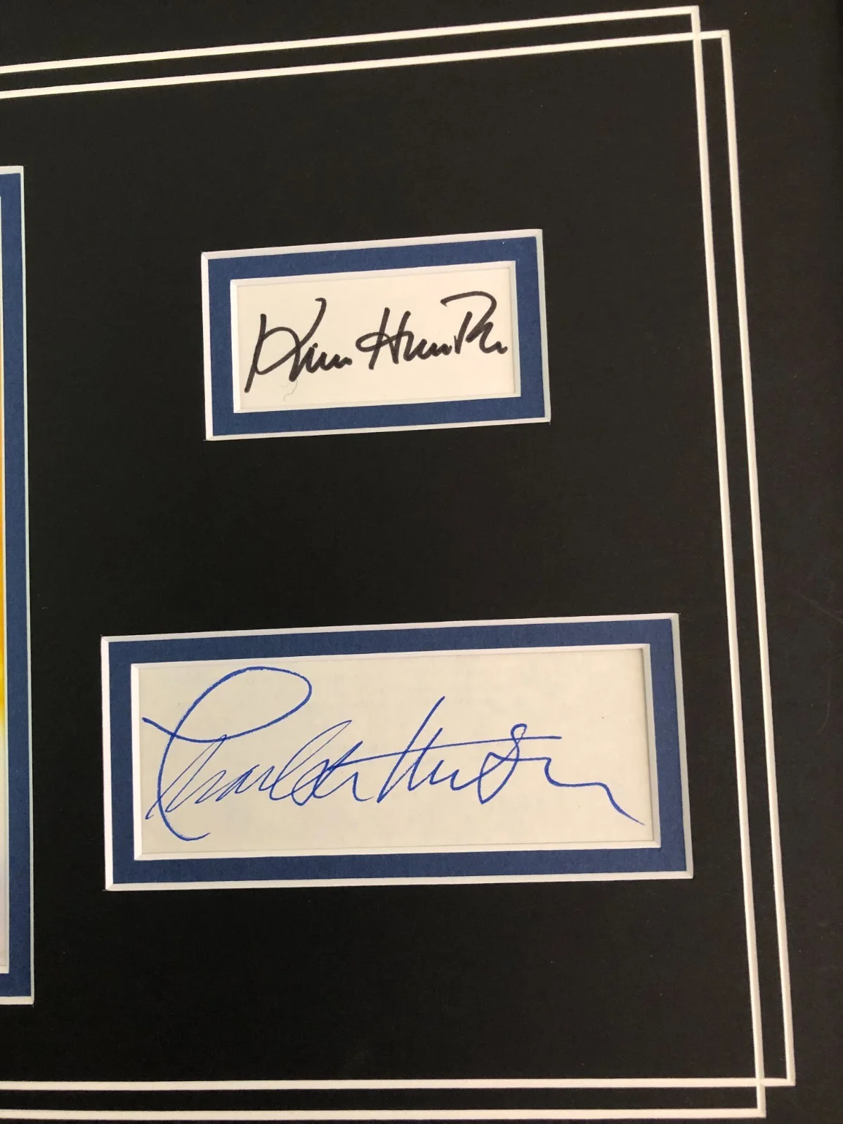 CHARLTON HESTON, KIM HUNTER — CHARLTON HESTON & KIM HUNTER SIGNED PHOTO DISPLAY "PLANET OF THE APES" JSA COA, image 3