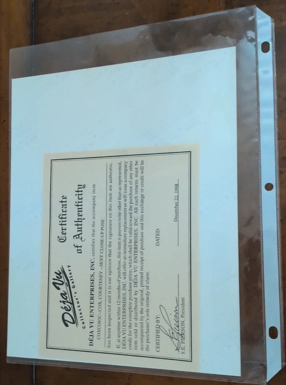 Original Vintage Auto Signed Photo 8x10 Courtney Cox - Friends - COA Included, изображение 5