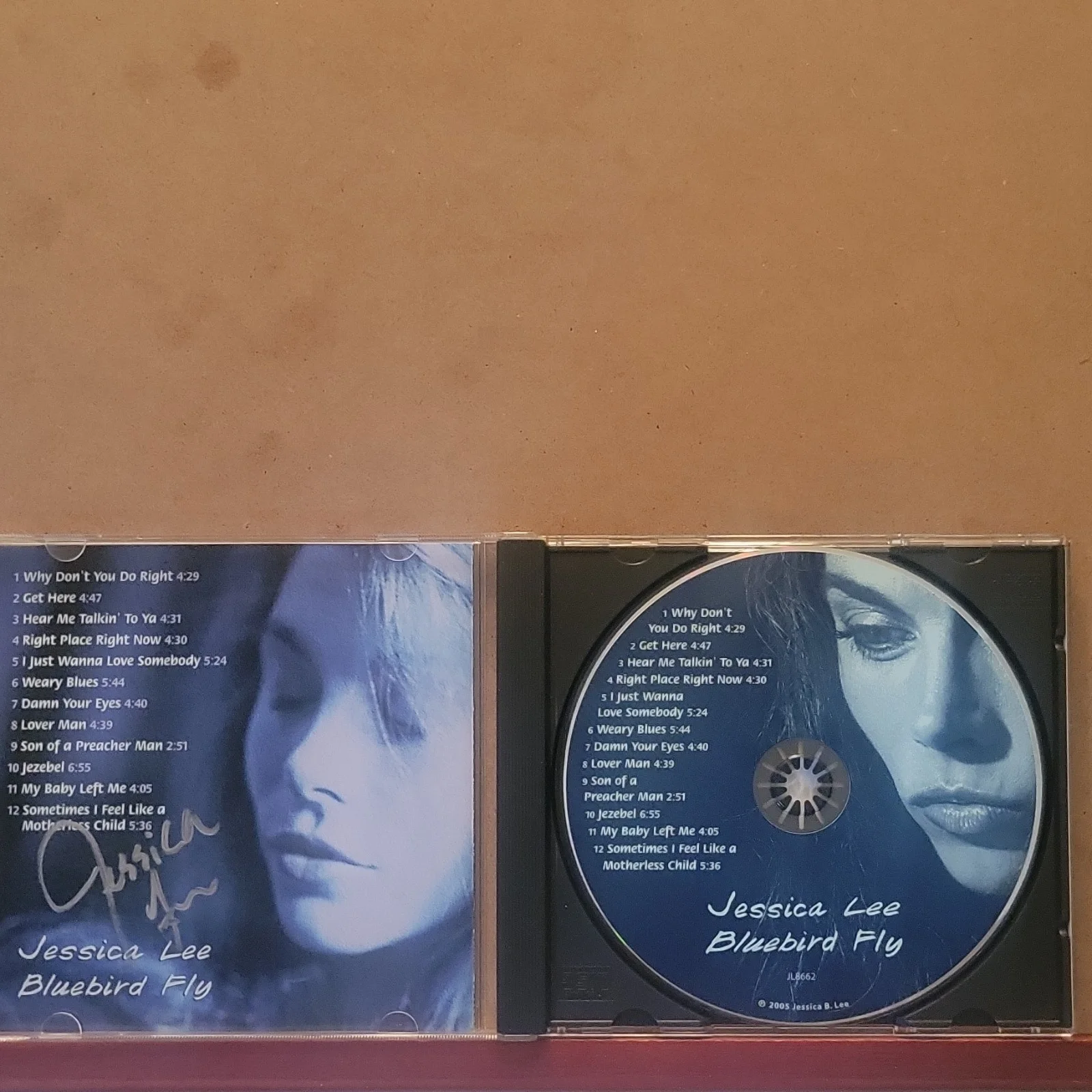 Jessica Lee Signed CD Bluebird Fly with Booklet autographed, image 3