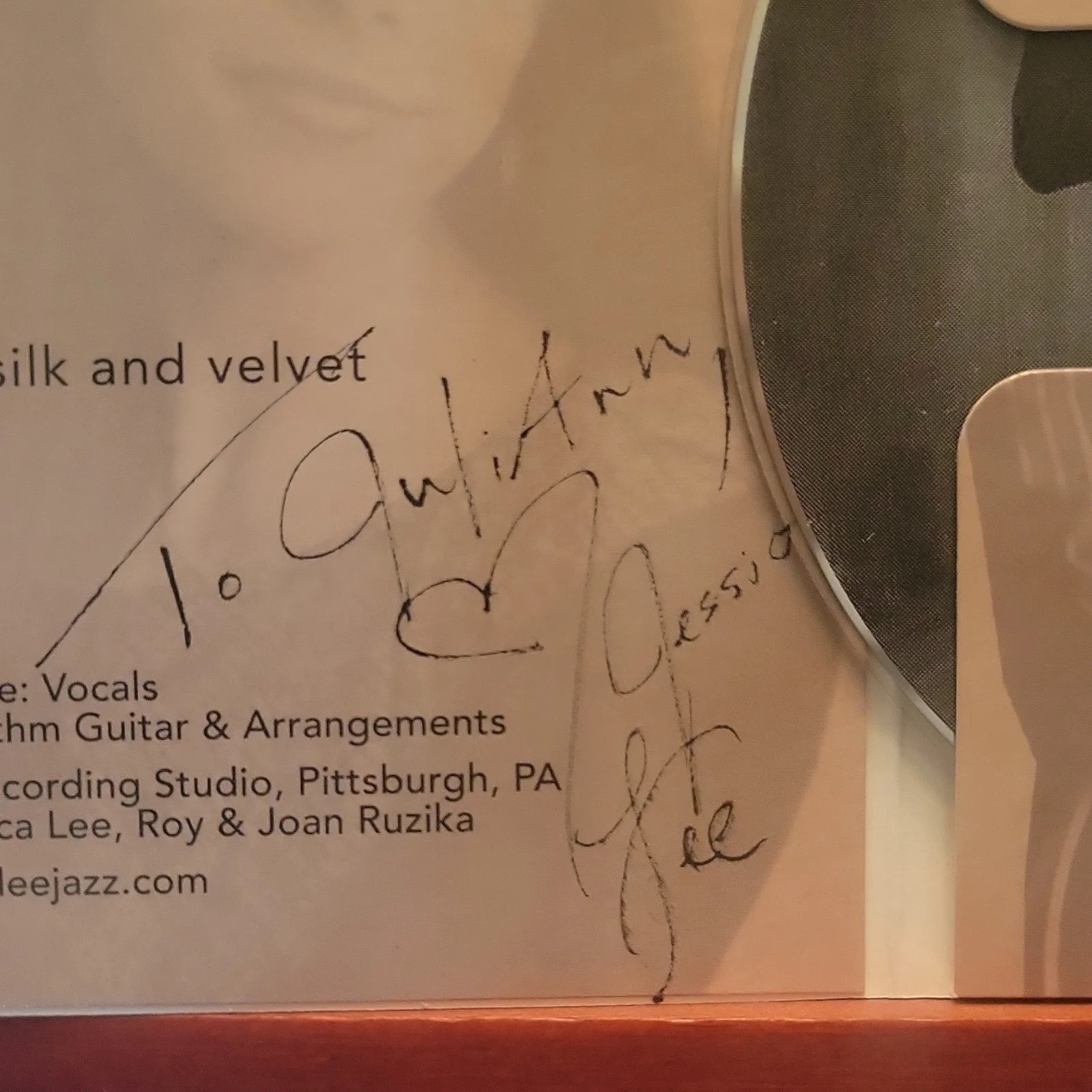 Jessica Lee & Mark Strickland Signed CD Silver Days Charcoal Nights, изображение 2