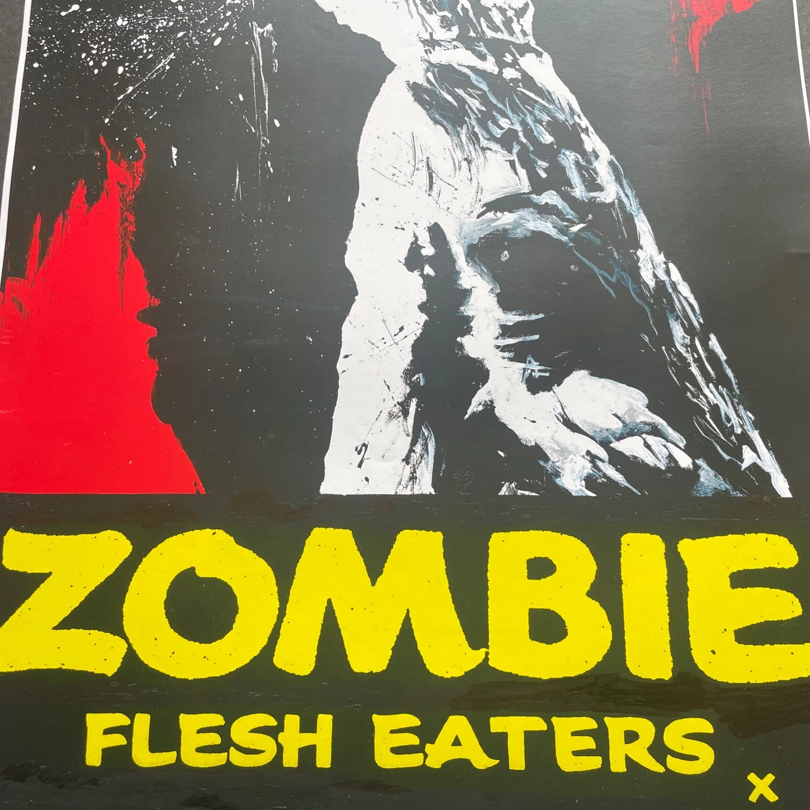 Limited edition Signed Zombie Flesh Eaters Poster Lucio Fulci Pre Cert Interest, изображение 3