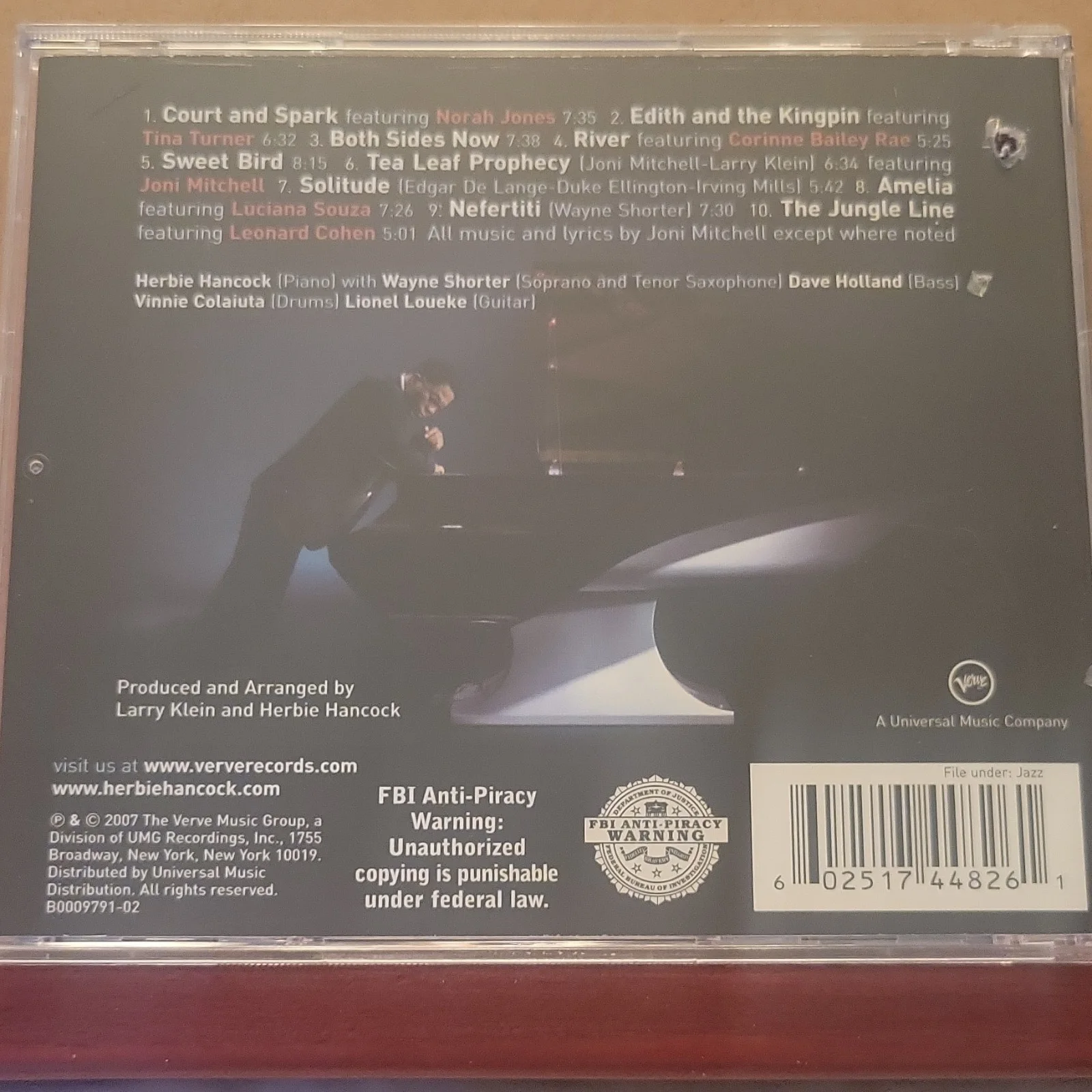 Herbie Hancock Signed CD River The Joni Letters with Booklet autographed, image 3