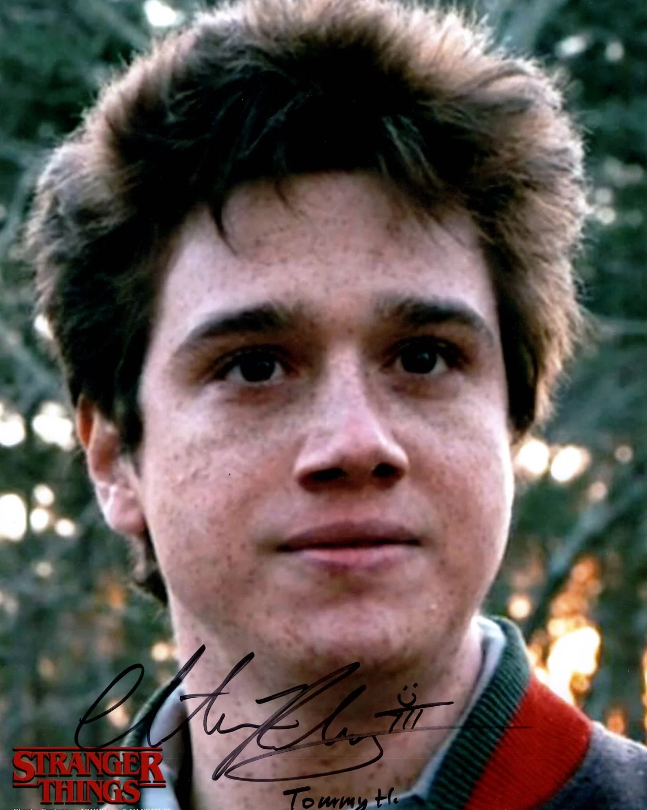 Chester Rushing — Stranger Things Chester Rushing as Tommy Autograph signed 8x10 photo Coolwaters