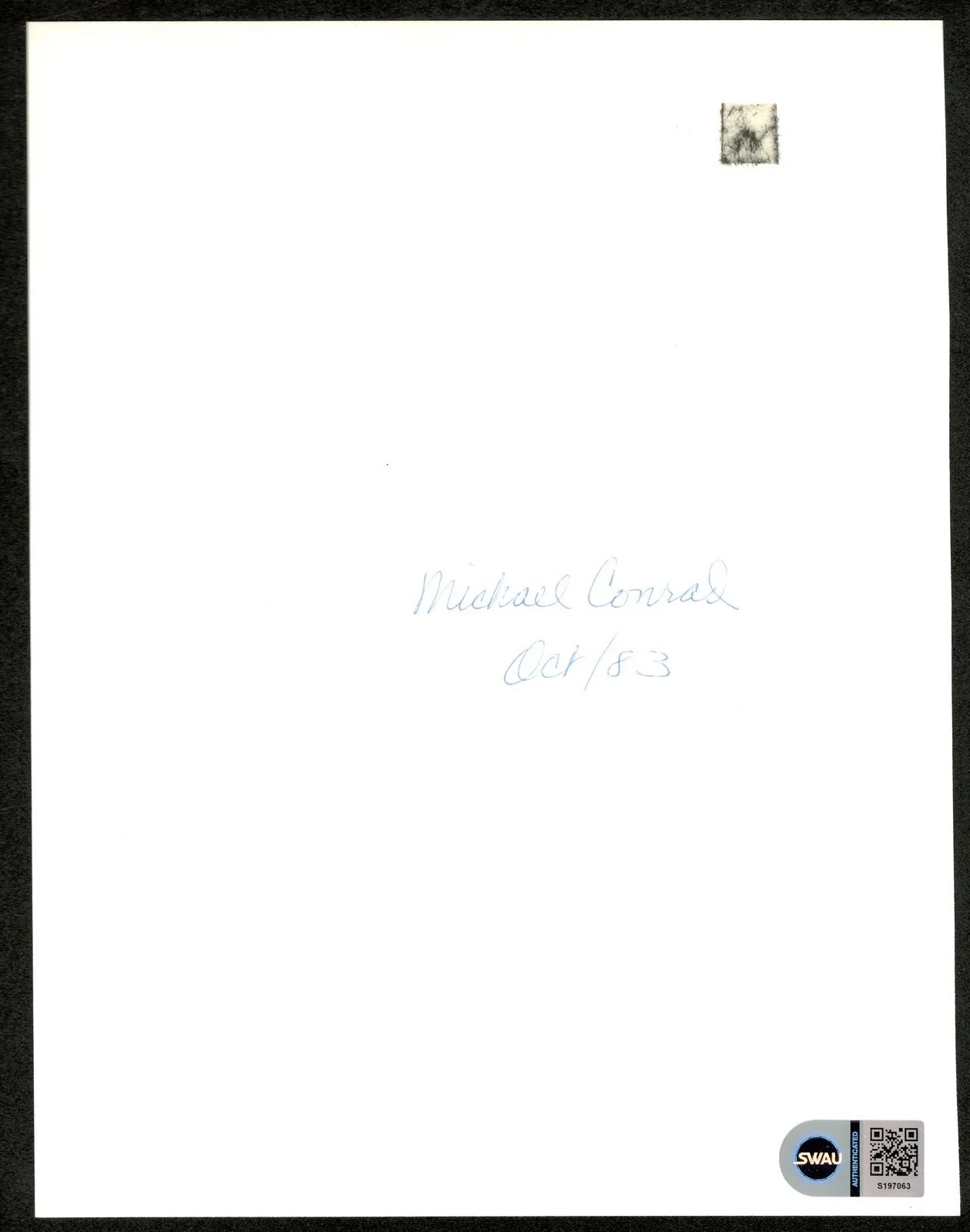 Michael Conrad Vintage Signed Autographed Hill Street Blues 8x10 Photo SWAU Cert, изображение 2