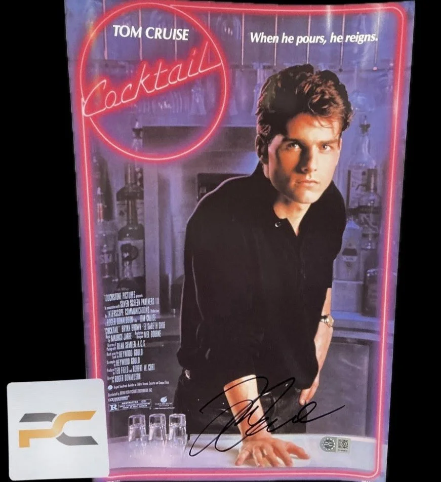 Tom Cruise Signed Cocktail 11x17 Poster with Pro-Cert Authentication, image 2