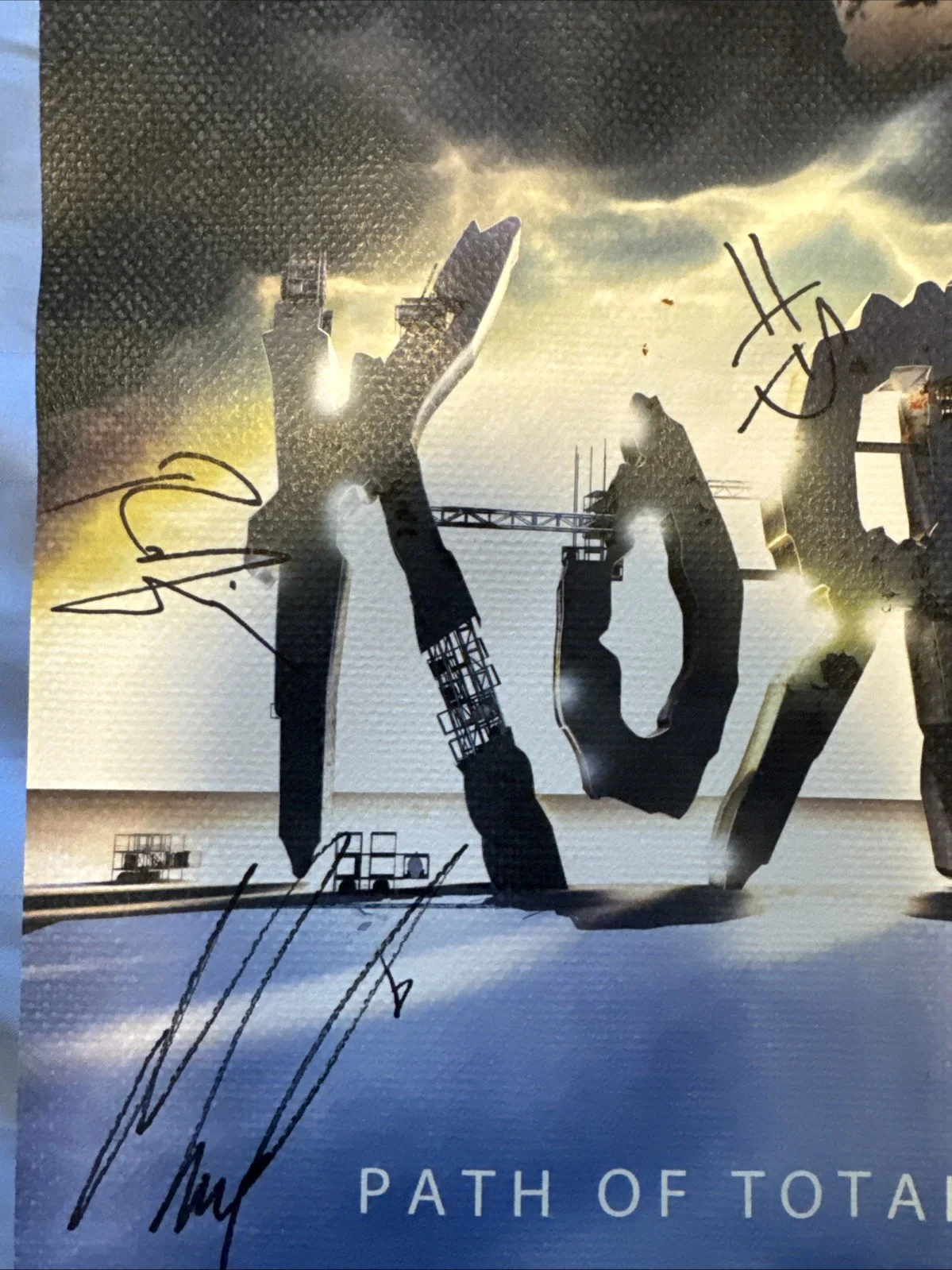 Korn Signed Poster + VIP Laminate & Signed Setlist Path Of Totality Tour 2011, image 5