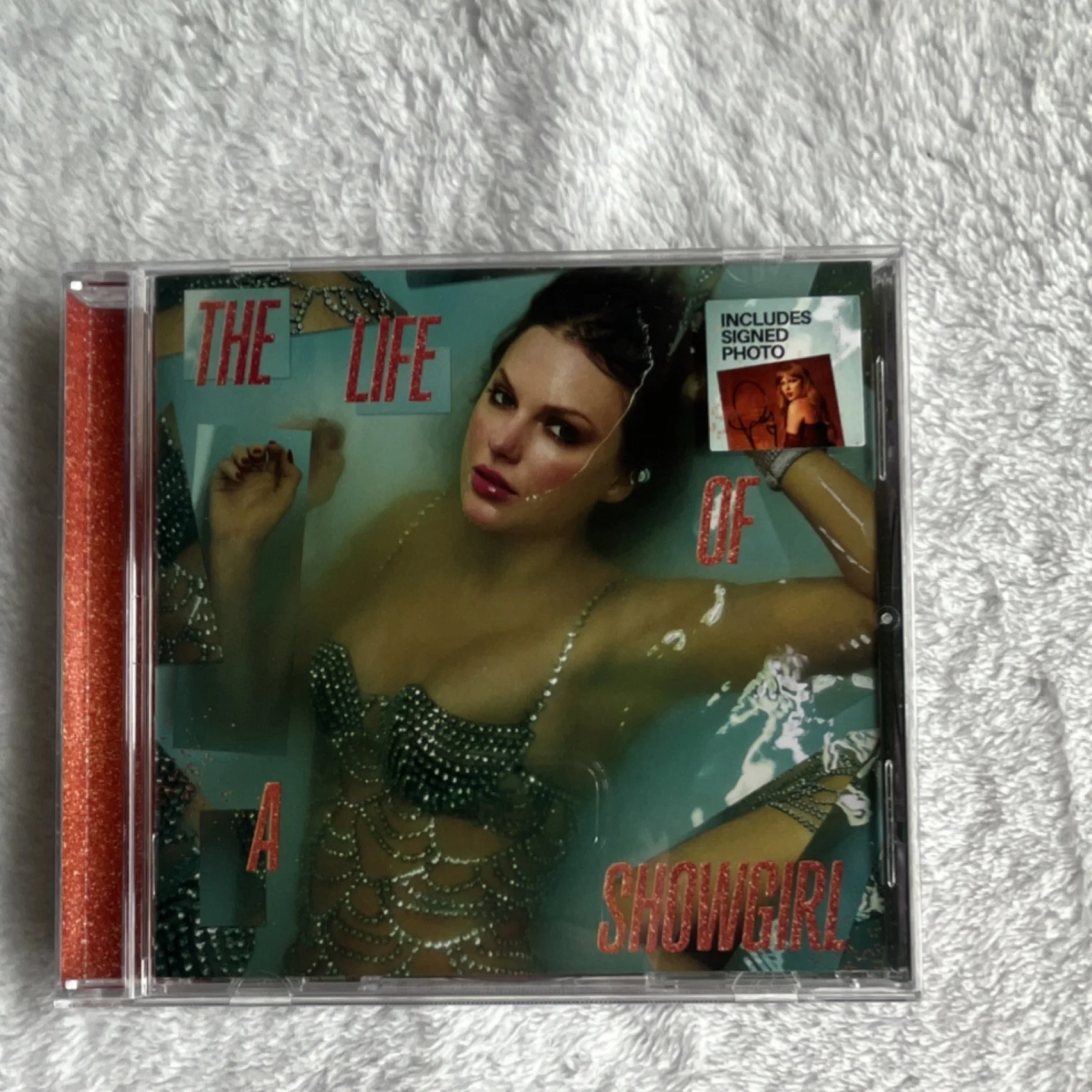 Taylor Swift - The Life of a Showgirl CD + Hand Signed Photo 3, изображение 2