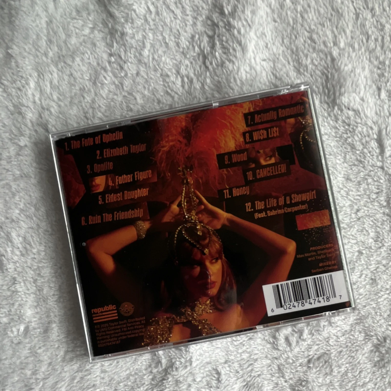 Taylor Swift - The Life of a Showgirl CD + Hand Signed Photo 3, изображение 4