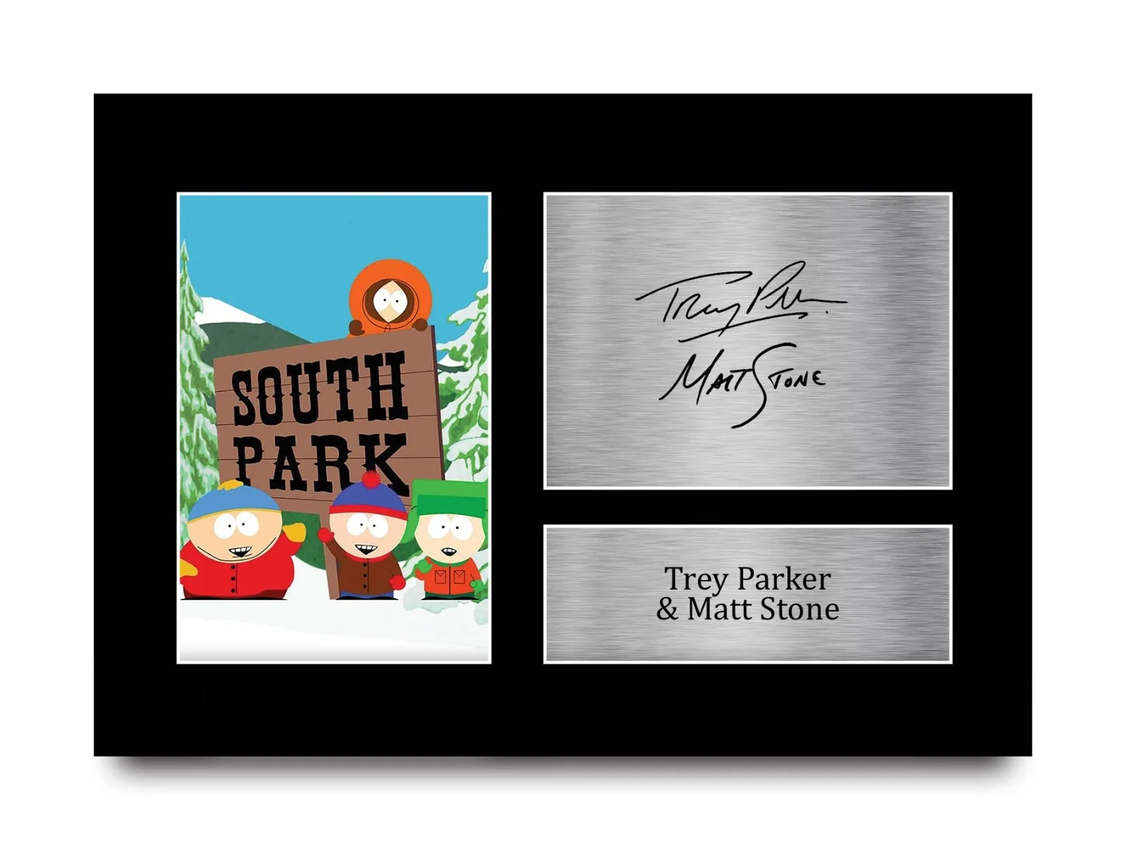 TREY PARKER MATT STONE — SOUTH PARK TV SHOW TREY PARKER MATT STONE 8.5X11 SIGNED PHOTO AUTOGRAPH POSTER