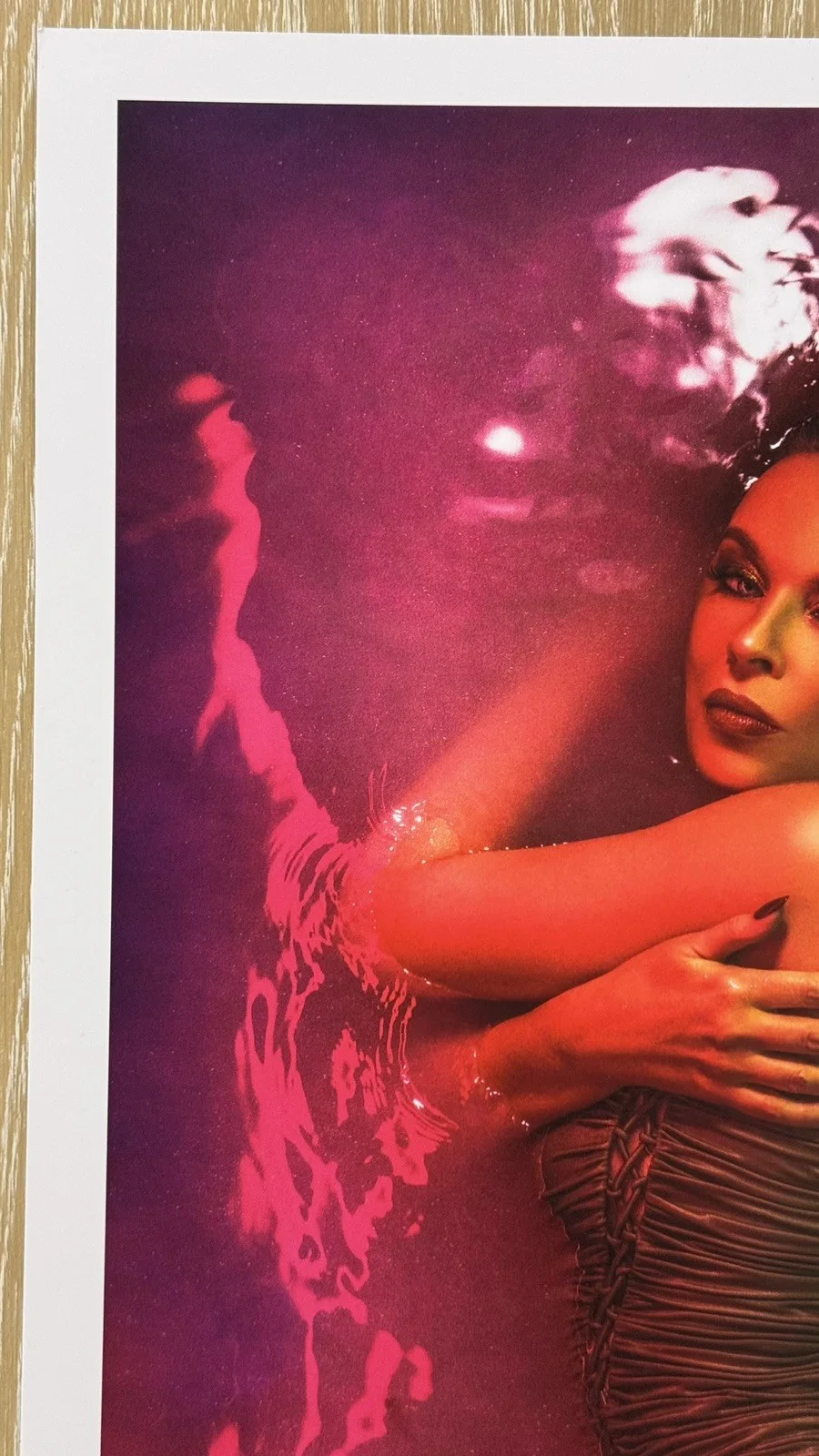SIGNED & NUMBERED Kylie Minogue Christmas Tension Lithograph Poster #135/250, image 2