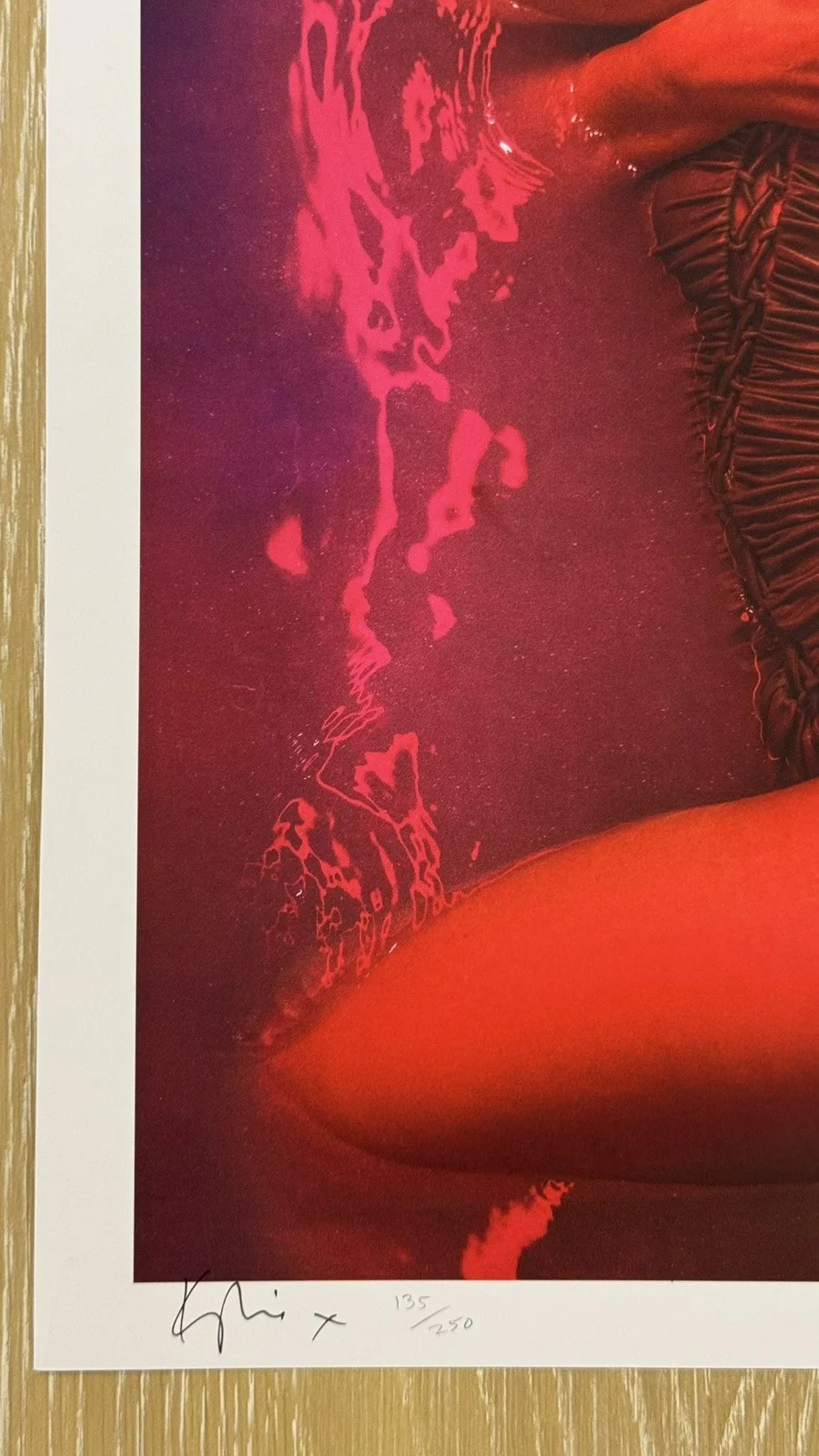 SIGNED & NUMBERED Kylie Minogue Christmas Tension Lithograph Poster #135/250, image 4