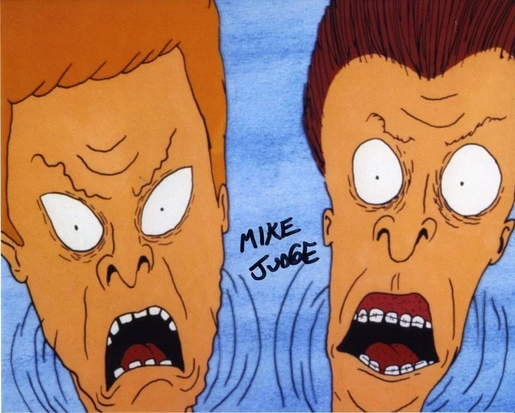 MIKE JUDGE — BEAVIS BUTTHEAD TV SHOW MIKE JUDGE 8X11 SIGNED PHOTO AUTOGRAPH SIGNATURE POSTER