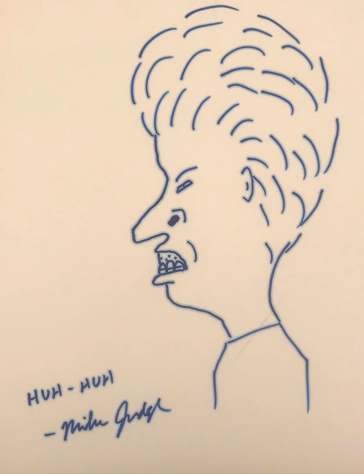 MIKE JUDGE — BEAVIS BUTTHEAD TV SHOW MIKE JUDGE 8X11 SIGNED PHOTO AUTOGRAPH SIGNATURE POSTER