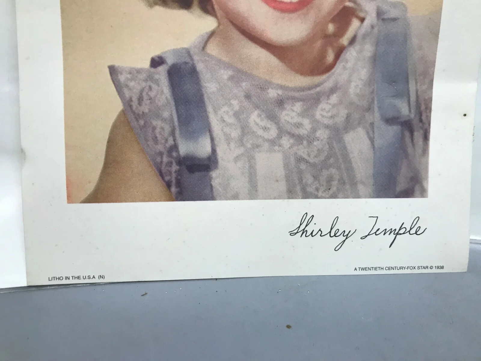 Multi Copy Signed — Vintage Shirley Temple Twentieth Century Fox Star 1938 Original Litho Print 8x10, изображение 2
