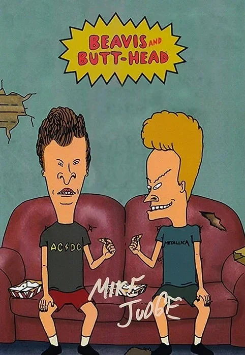 MIKE JUDGE — BEAVIS BUTTHEAD TV SHOW MIKE JUDGE 8X11 SIGNED PHOTO AUTOGRAPH SIGNATURE POSTER