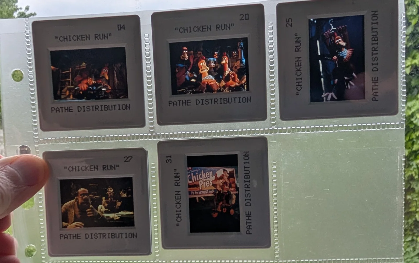 Chicken Run press transparencies x5 - Aardman Animation UK slides 2000, image 2