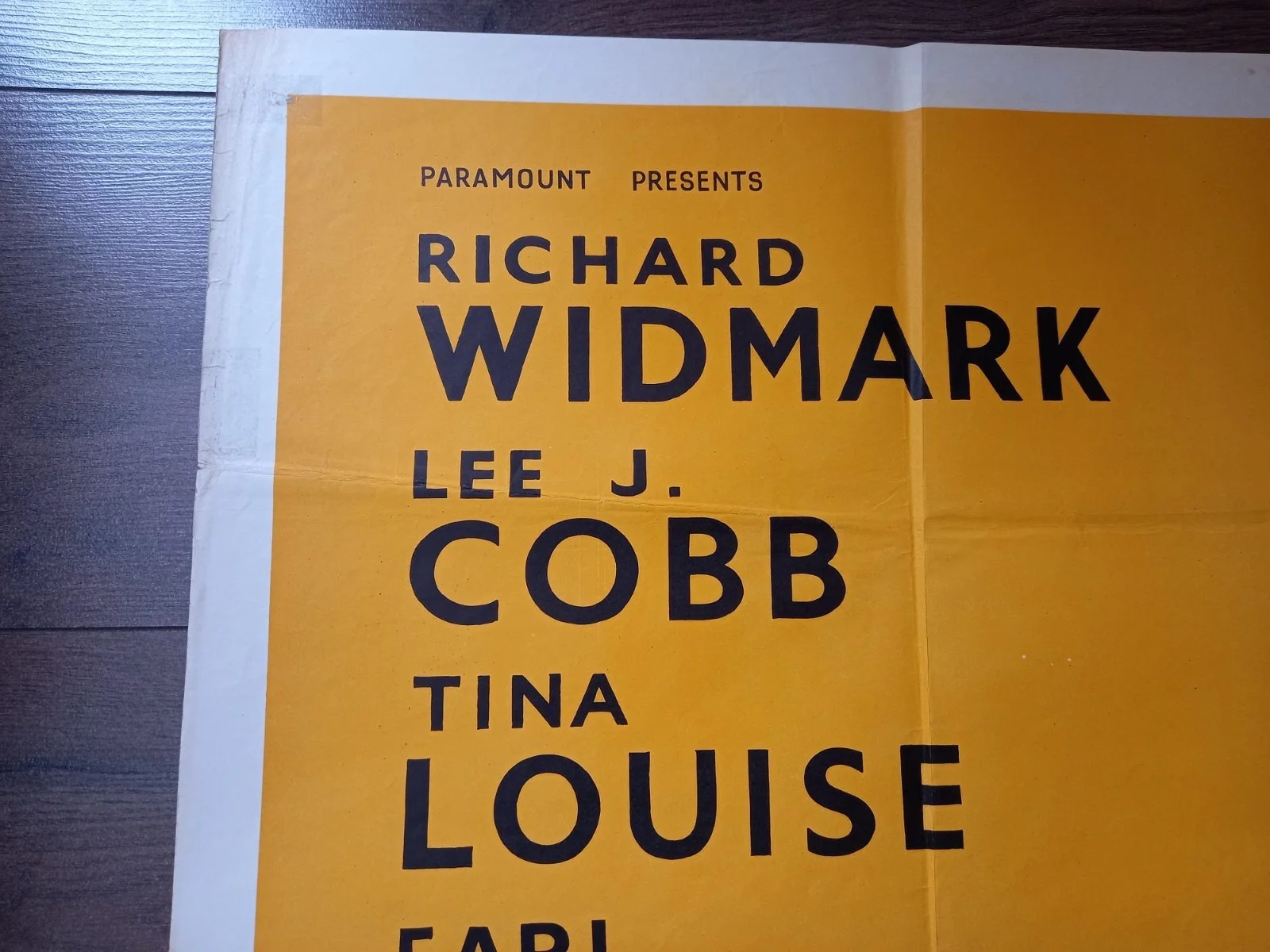 THE BAITED TRAP 1959 BRITISH QUAD POSTER RICHARD WIDMARK TINA LOUISE LEE J COBB, изображение 4