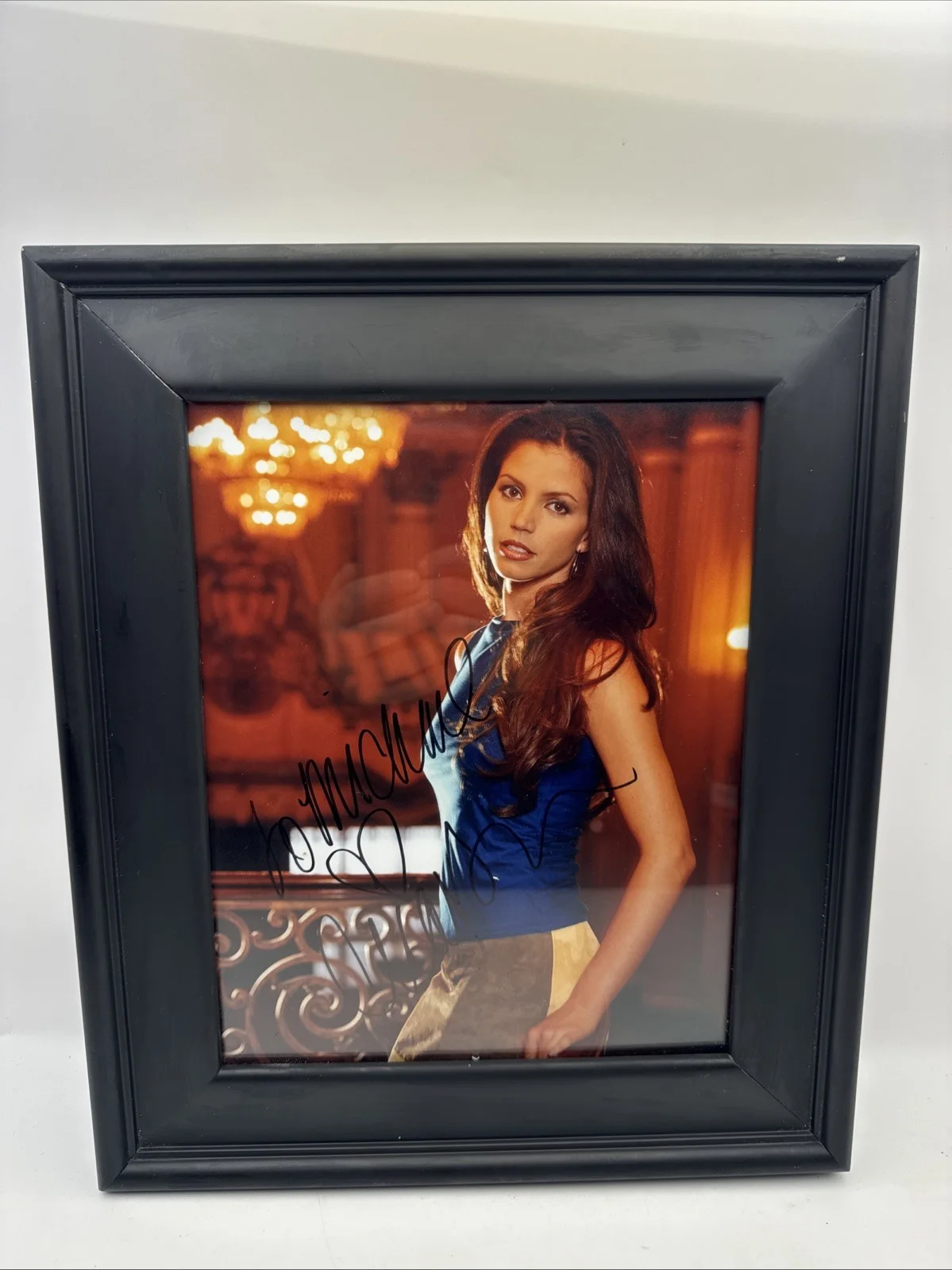 Charisma Carpenter Signed 8x10 Photo Autograph To Michael Framed, image 5